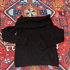 Black Off the Shoulder Sweater